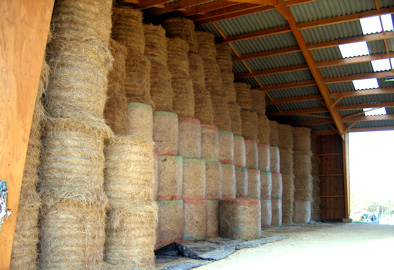 stockage à l'abri